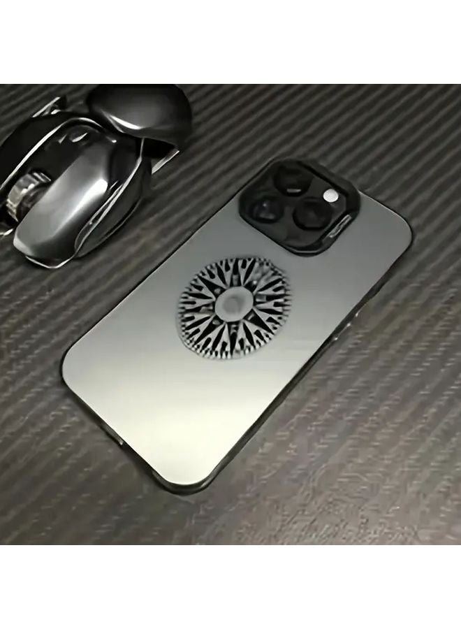 Anti Fall Phone Case For IPhone 16 Plus With Compass And Laser In Black - Image 1